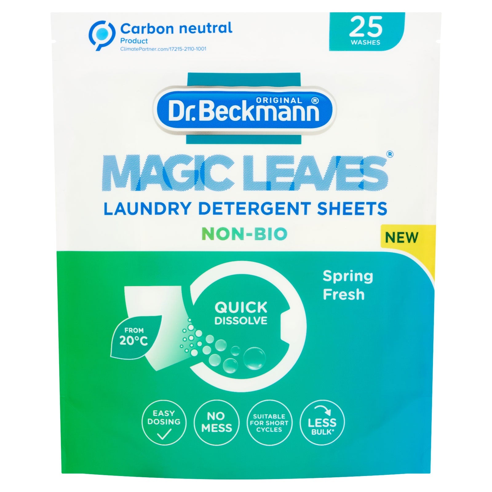 Best Dr Beckmann Original Luandry Getergent 25 Non-Bio Sheets | High Quality Cleaning Product Online - Product Image Best Dr Beckmann Original Luandry Getergent 25 Non-Bio Sheets | High Quality Cleaning Product Online - Product Image